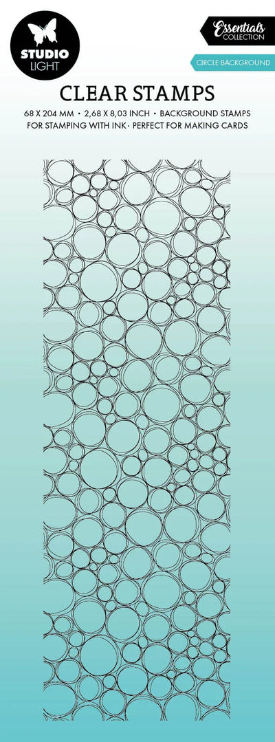 Tampon transparent SL Fond Cercle Essentiels 68x204x3mm 1 PC no.552