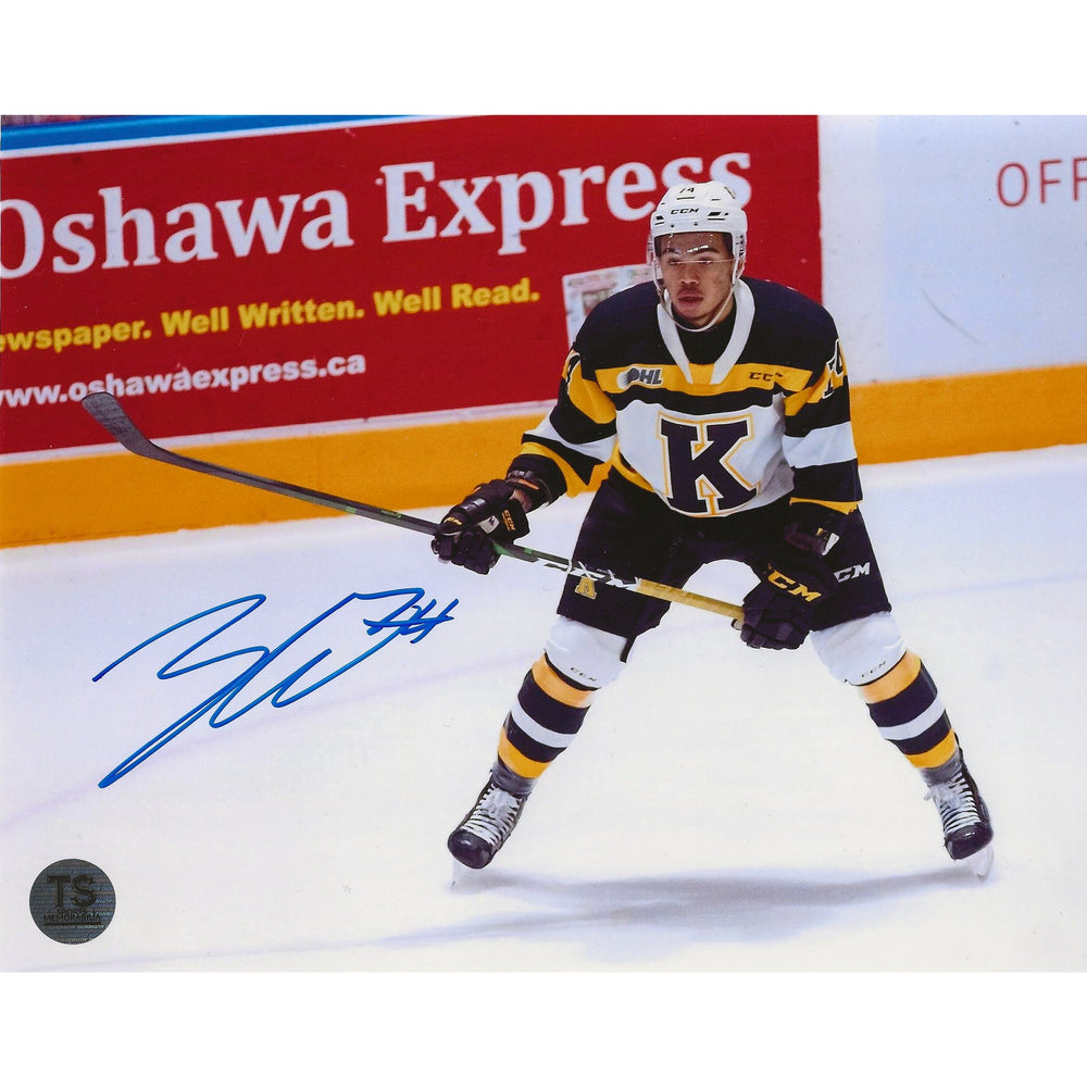 Zayde Wisdom Autographed Kingston Frontenacs Head-Up 8x10 Photo — TS Sports Memorabilia
