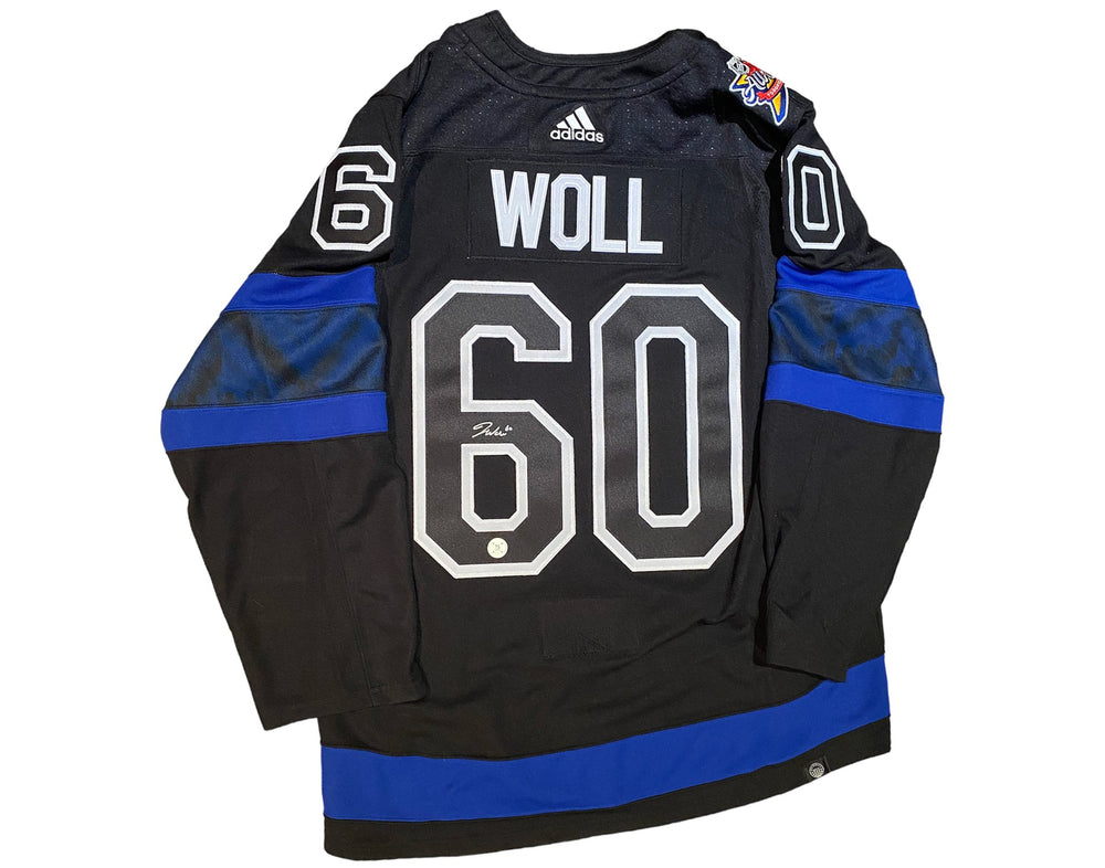 Joseph Woll Autographed Toronto Maple Leafs Alternate Black Flipside Adidas Jersey w/ 2024 ASG Patch — TS Sports Memorabilia