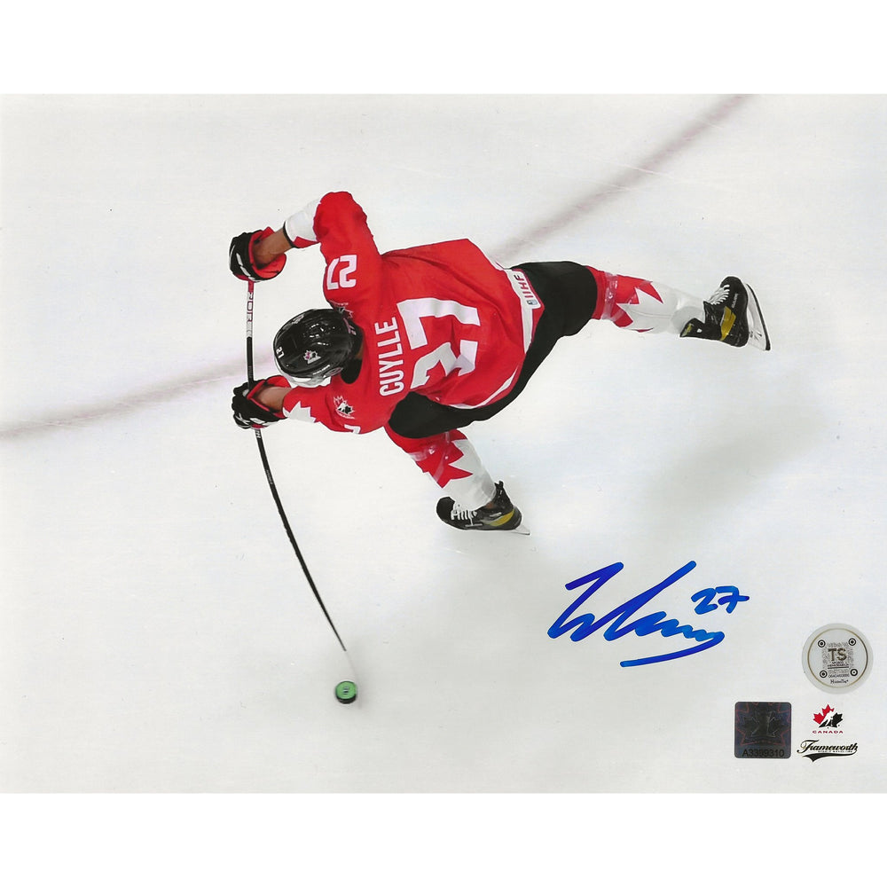 Will Cuylle Autographed Team Canada Aerial View 8x10 Photo — TS Sports Memorabilia