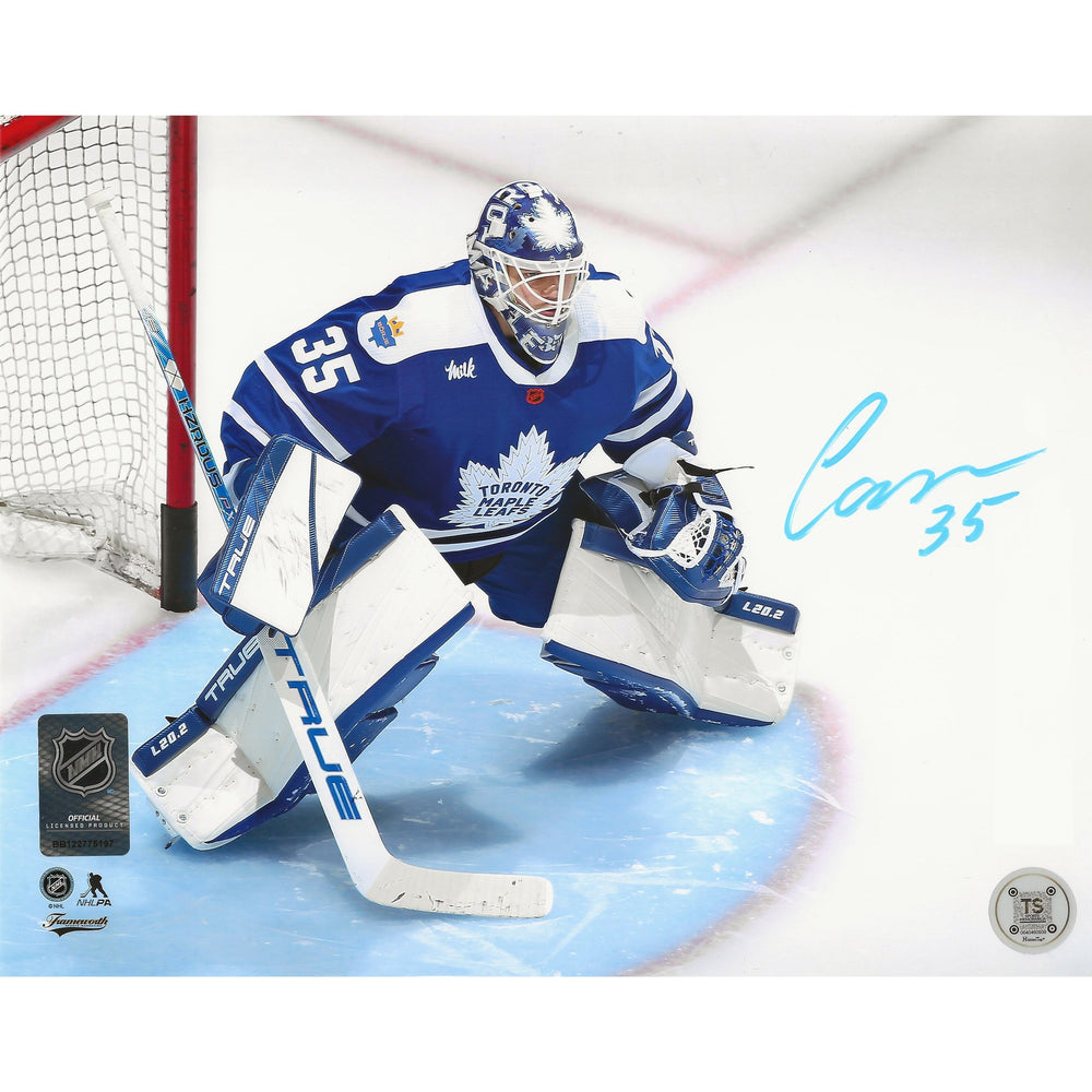 Ilya Samsonov Autographed Toronto Maple Leafs Reverse Retro 2.0 8x10 Photo — TS Sports Memorabilia