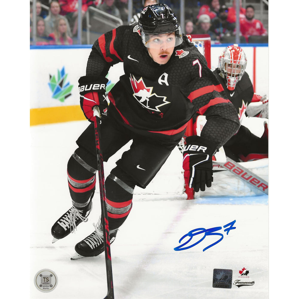 Donovan Sebrango Autographed Team Canada Skating 8x10 Photo — TS Sports Memorabilia