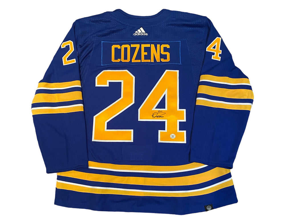 Dylan Cozens Autographed Buffalo Sabres Home Blue Adidas Jersey — TS Sports Memorabilia