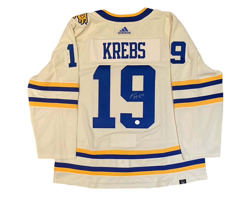 Peyton Krebs Autographed Buffalo Sabres 2022 Heritage Classic Adidas Jersey — TS Sports Memorabilia