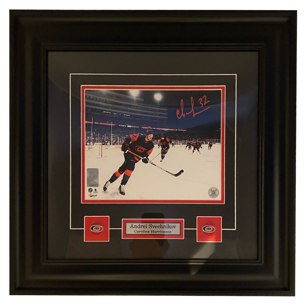 Andrei Svechnikov Autographed Carolina Hurricanes 2023 Stadium Series Framed 8x10 Photo — TS Sports Memorabilia