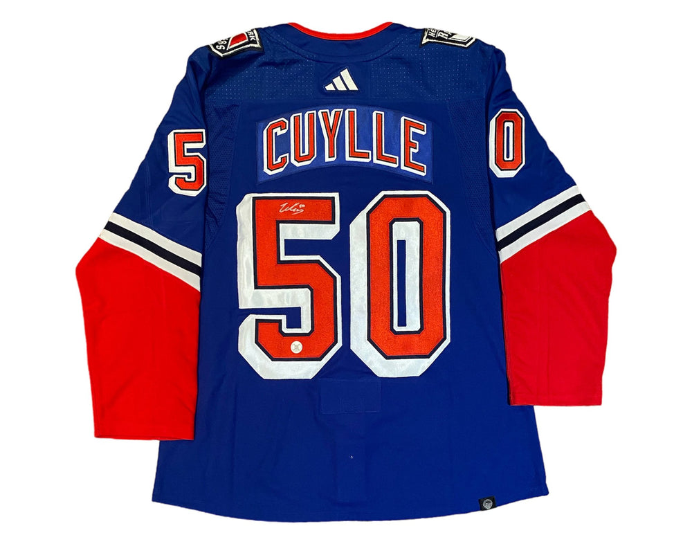 Will Cuylle Autographed New York Rangers Reverse Retro 2.0 Adidas Jersey — TS Sports Memorabilia