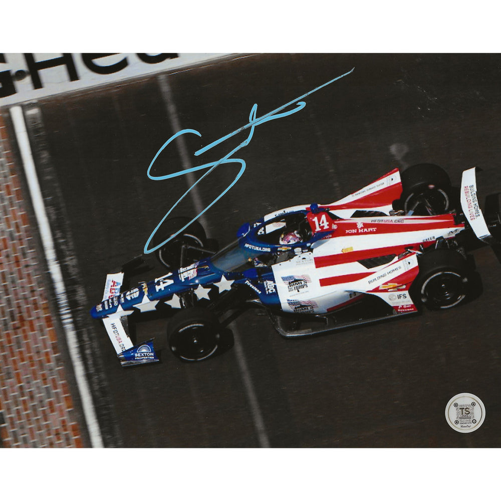Santino Ferrucci Autographed Indianapolis 500 8x10 Photo — TS Sports Memorabilia