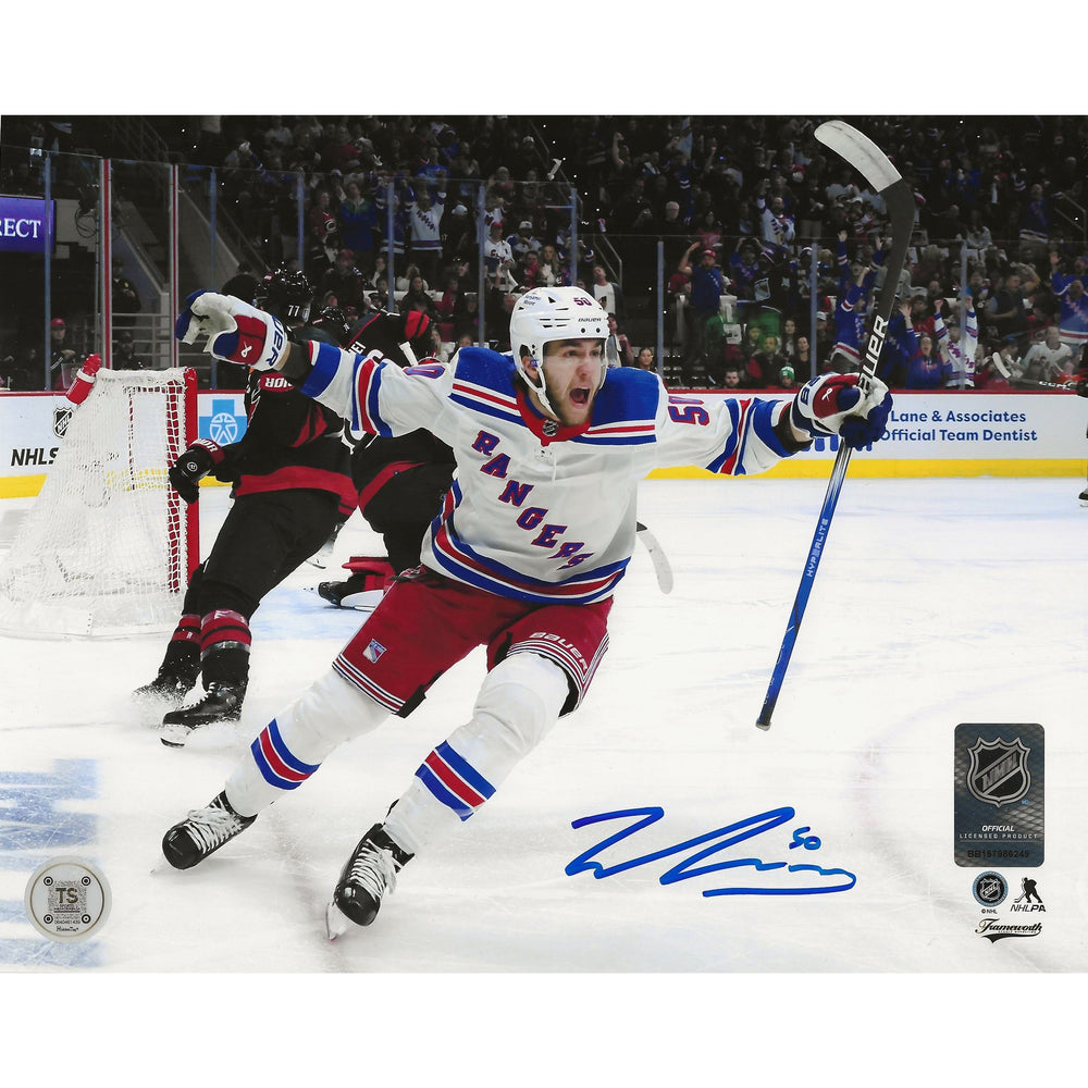 Will Cuylle Autographed New York Rangers Playoff Goal 8x10 Photo — TS Sports Memorabilia