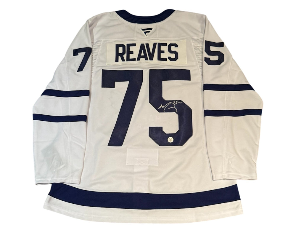 Ryan Reaves Autographed Toronto Maple Leafs Away White Fanatics Premium Jersey — TS Sports Memorabilia
