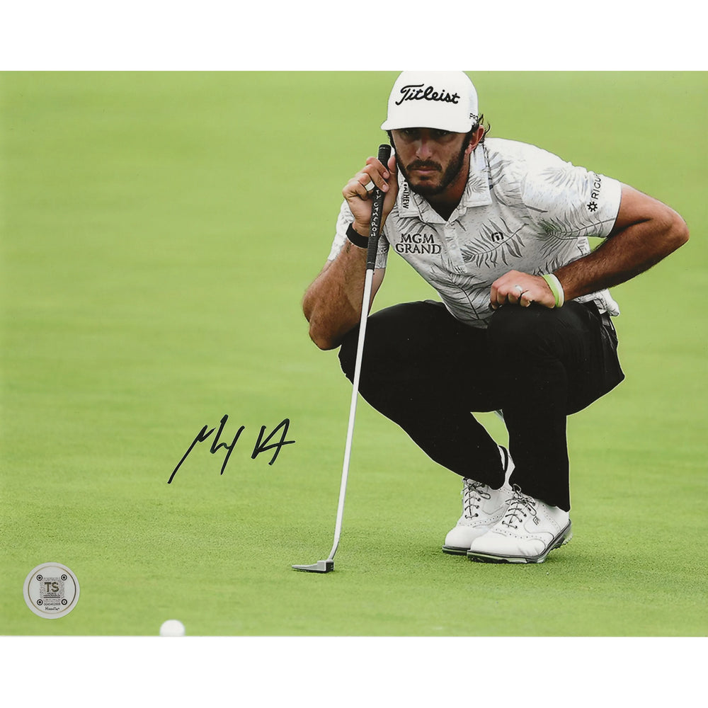 Photo 8x10 signée de Max Homa en train de putter