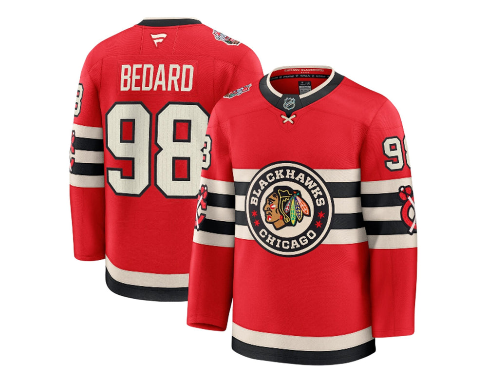 Connor Bedard Chicago Blackhawks 2025 Winter Classic Fanatics Premium Jersey — TS Sports Memorabilia