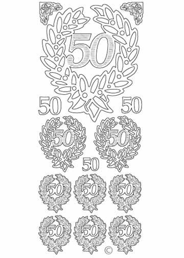 Autocollants décoratifs - 50e anniversaire