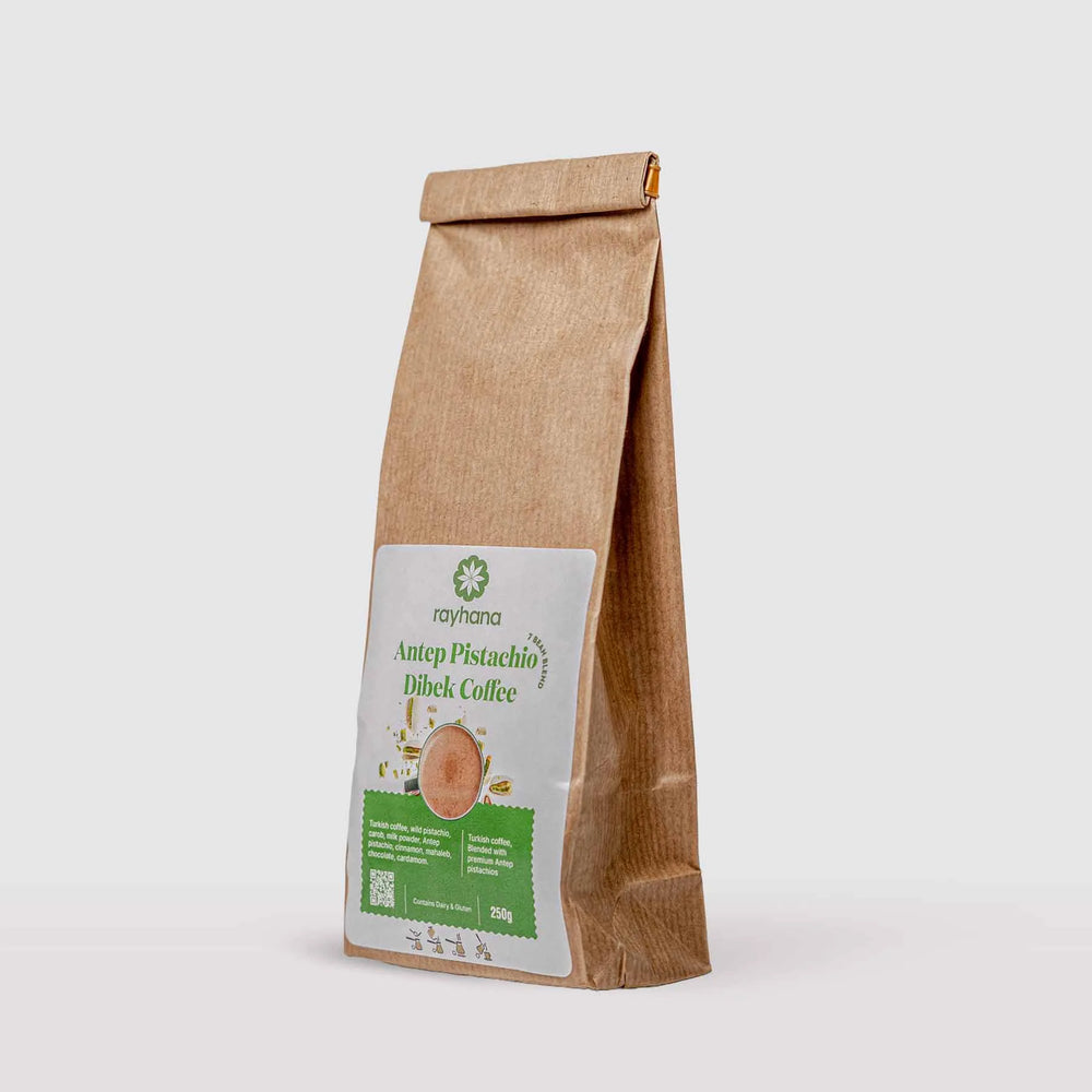Café Dibek aux Pistaches d'Antep – Mélange Robuste de 7 Fèves par Rayhana