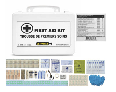 TROUSSE DE PREMIERS SOINS DE BASE DE TYPE 2 SELON CSA Z1220 EN VRAC DANS UNE BOÎTE EN PLASTIQUE DE 24 UNITÉS