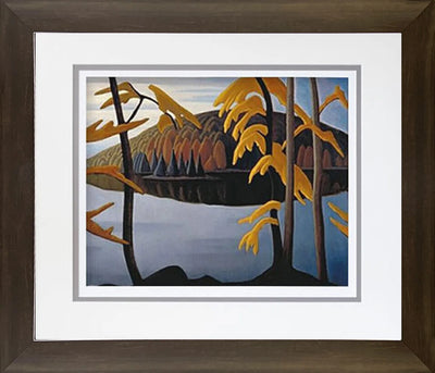 IMPRESSION D'ART ENCADRÉE LAWREN HARRIS 'LAC DU NORD 1923' GROUPE DES SEPT (26" X 24")