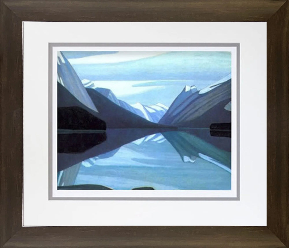 LAWREN HARRIS 'MALIGNE LAKE' GROUP OF SEVEN FRAMED ART PRINT (26" X 24")