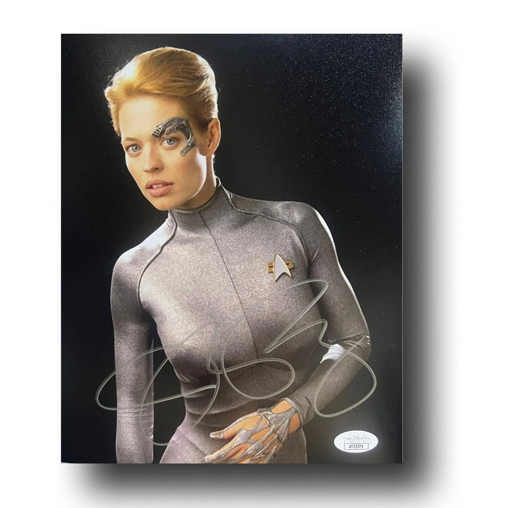 PHOTO AUTOGRAPHIÉE DE JERI RYAN (VOYAGER) - SEVEN OF NINE 8X10 SIGNÉE, OBJET DE COLLECTION