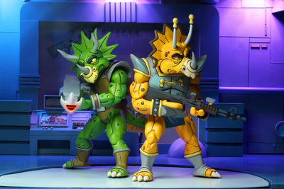 TMNT CARTOON (Dessin animé) – Figurine d'action de 7 po – Captain Zarax et Zork, ensemble de 2 (emballage défectueux)