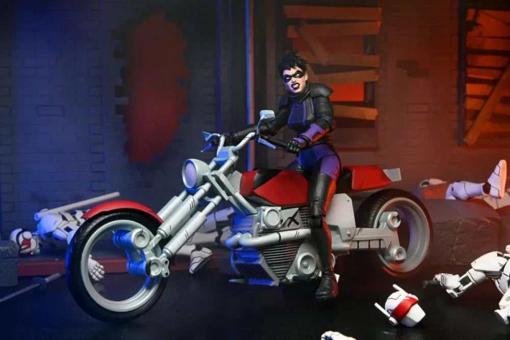Les Tortues Ninja : The Last Ronin Figurine de Casey Marie avec Moto