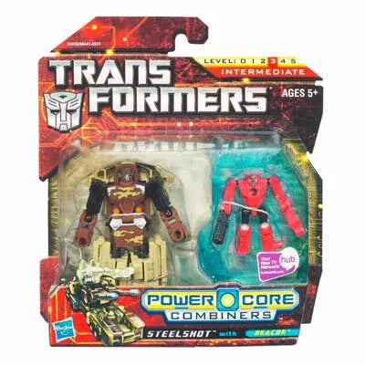 Transformer Power Core Combiners Figure Set Autobot STEELSHOT with Mini-Con BEACON