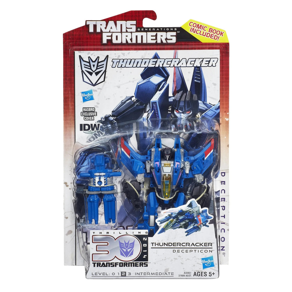Transformers Generations Thundercracker Deluxe Action Figure and Comic Book