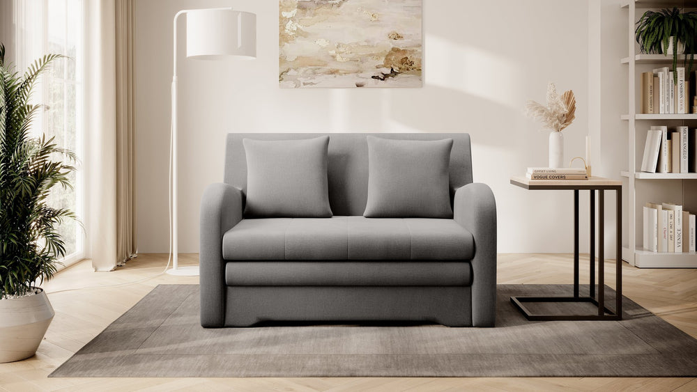 Ario Condo Style 2 Seater Storage Sleeper Sofa - Grey