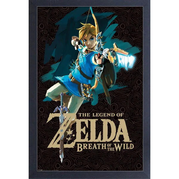 L'impression encadrée L
égende de Zelda : Souffle
 sauvage 11″X17″