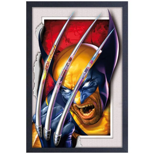 Impression encadrée faux-mat Marvel Wolverine Logan 11″x17″ (verre)
