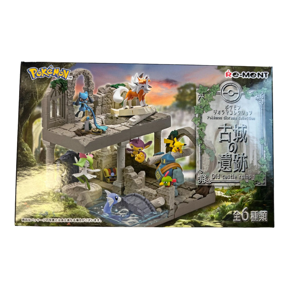 Boîte surprise Collection de dioramas Pokémon Ruines d'un ancien château - Figurines à collectionner