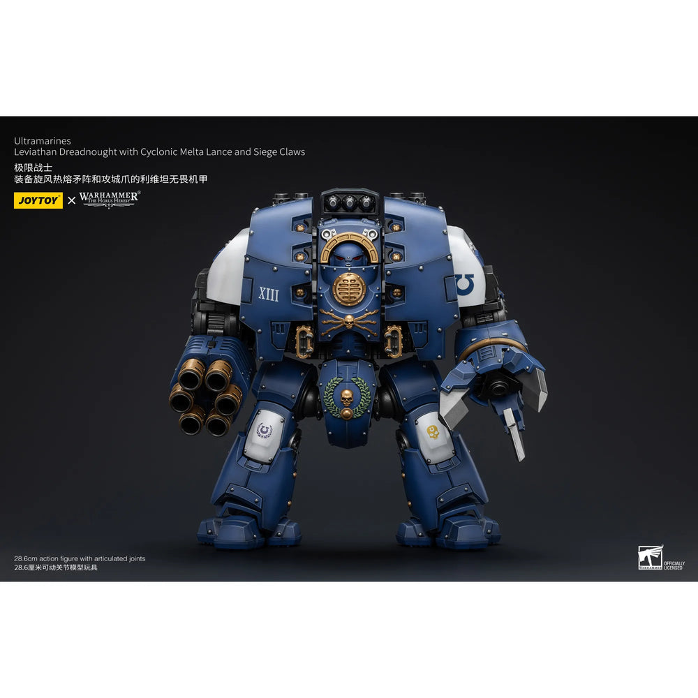 JOYTOY - Dreadnought Léviathan des Ultramarines avec Lance Melta Cyclonique et Griffes de Siège