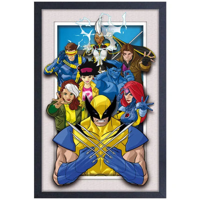 X-Men Roster 11″x17″ Faux Matte Framed Print (Glass)