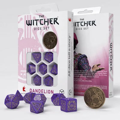 Ensemble de dés The Witcher : Dandelion, Vicomte de Lettenhove