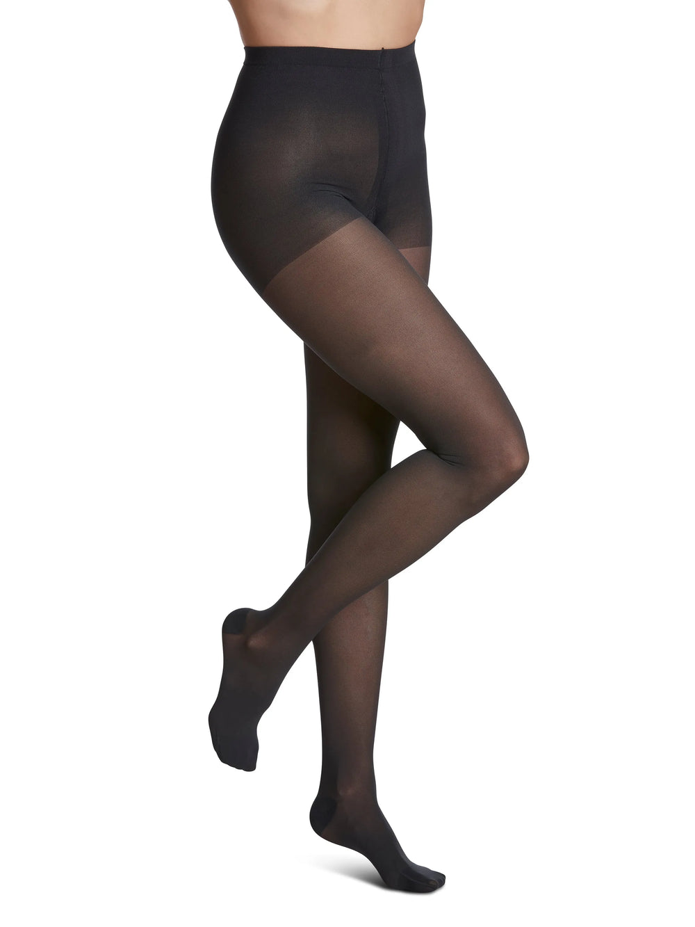 Bas autofixants Sigvaris pour femmes, style moyen, transparents, 20-30 mmHg, bout fermé