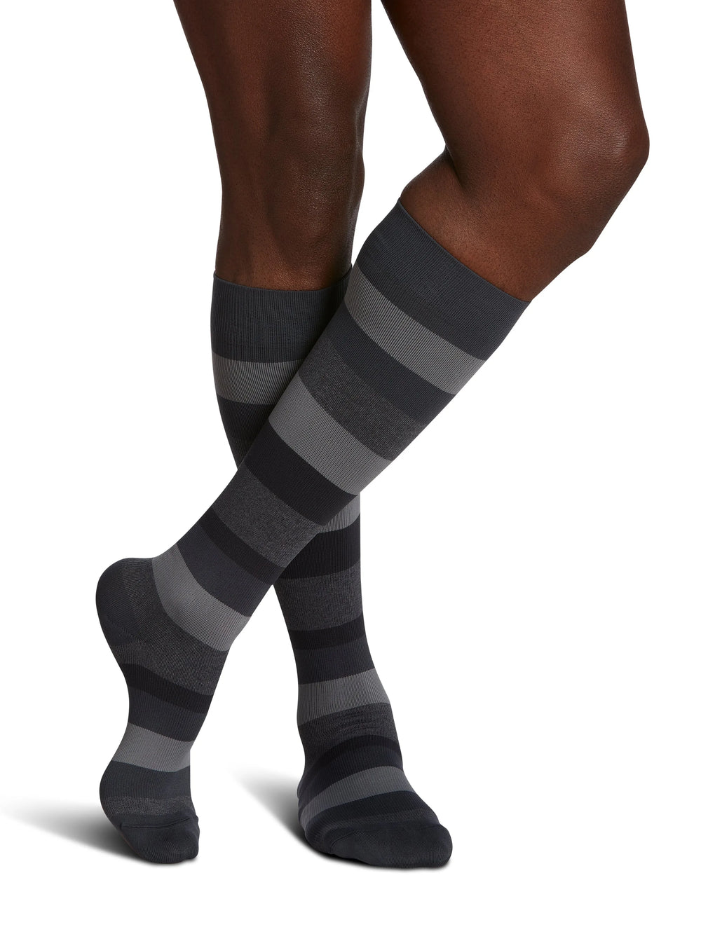 Sigvaris Hommes Style Microfibre Motifs Mollet 20-30mmHg Pied Fermé