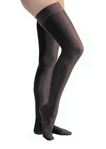 JOBST UltraSheer 30-40 mmHg Thigh High Lace Band Stockings, Closed Toe