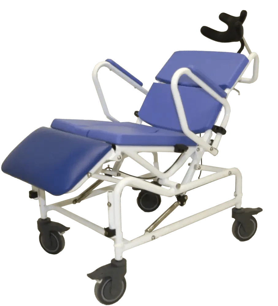 EZee Life HL170 Fauteuil Roulant de Douche et Toilette Inclinable et Inclinable en Aluminium - Aide à la Mobilité Polyvalente pour les Soins de Santé Canadiens
