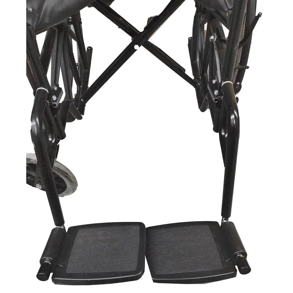 Replacement footrest for Wheelchair - Steel in Black