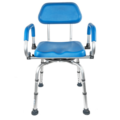 Siège de douche pivotant EZee Life CH2075 | Siège à 360 degrés avec bras rembourrés, capacité de 350 lb, Canada