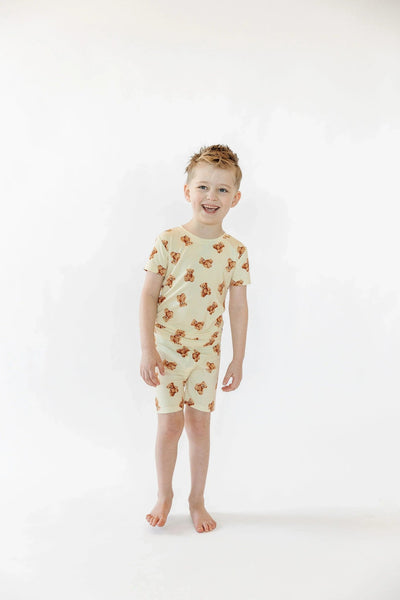 T-shirt à manches longues pour enfant avec ours en peluche