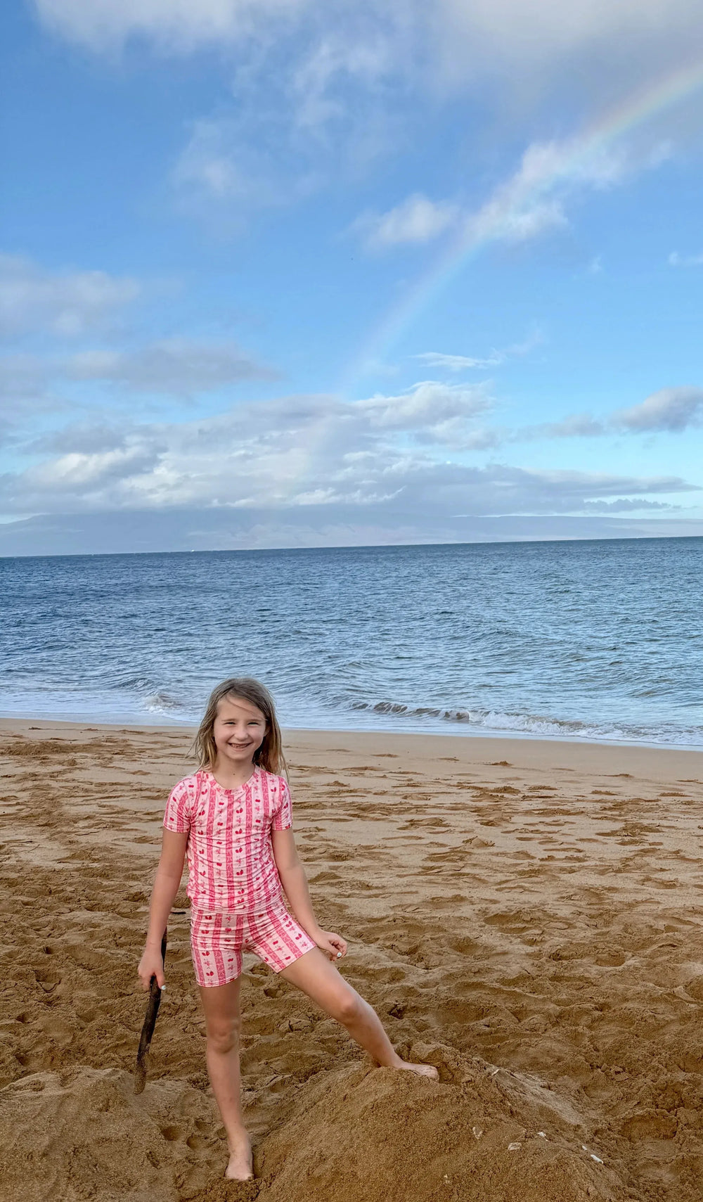 Shorts de pyjama pour enfants avec nœuds fraises et cerises