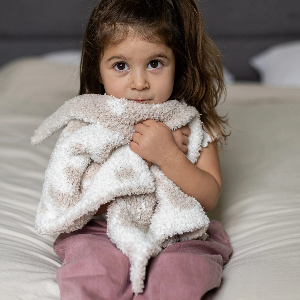 Blushing Beige & White Daisy Print Lovey