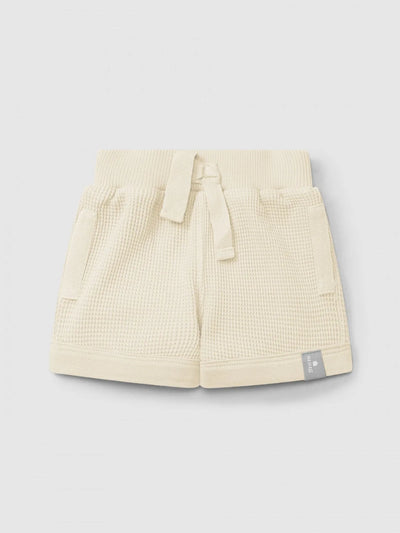 Shorts à enfiler gaufrés | Naturel | Ajusté