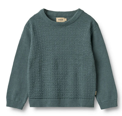 Knit Pullover Borris | Stormy Weather | Wheat Clothing