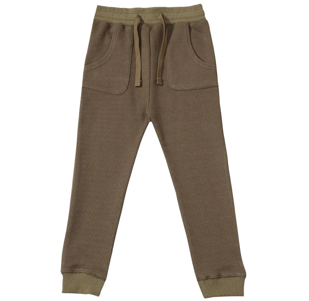 Pantalon gaufré Wes | Olive | Me & Henry