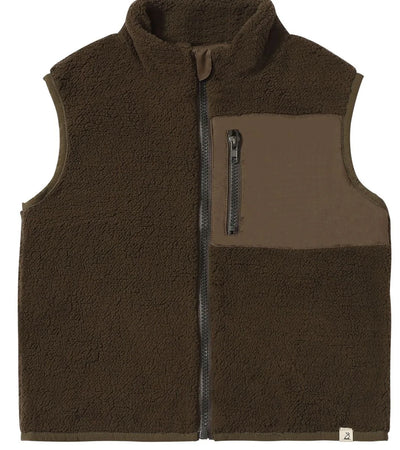 Gilet Sherpa Doré | Olive | Me & Henry