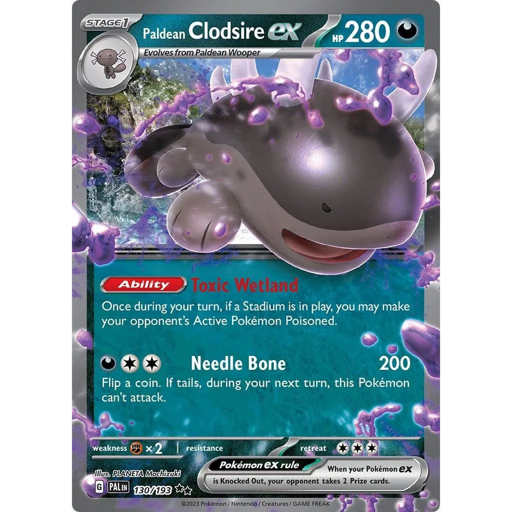 Paldean Clodsire ex (130/193) (PAL)