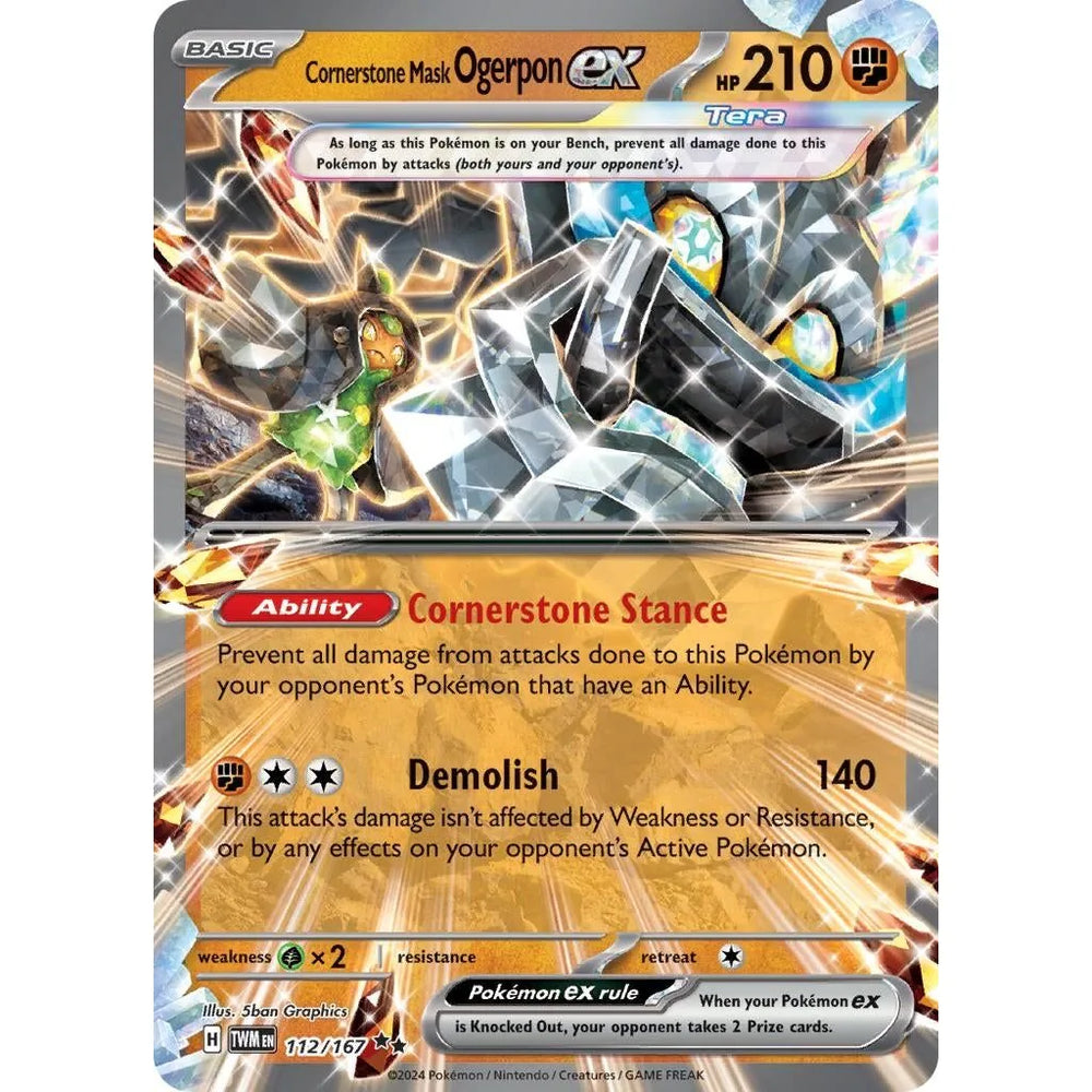 Masque Ogerpon ex (112/167) (TWM) - Cornerstone