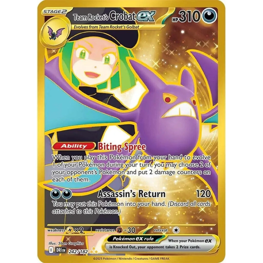 Team Rocket's Crobat ex (242/182) (DRI)