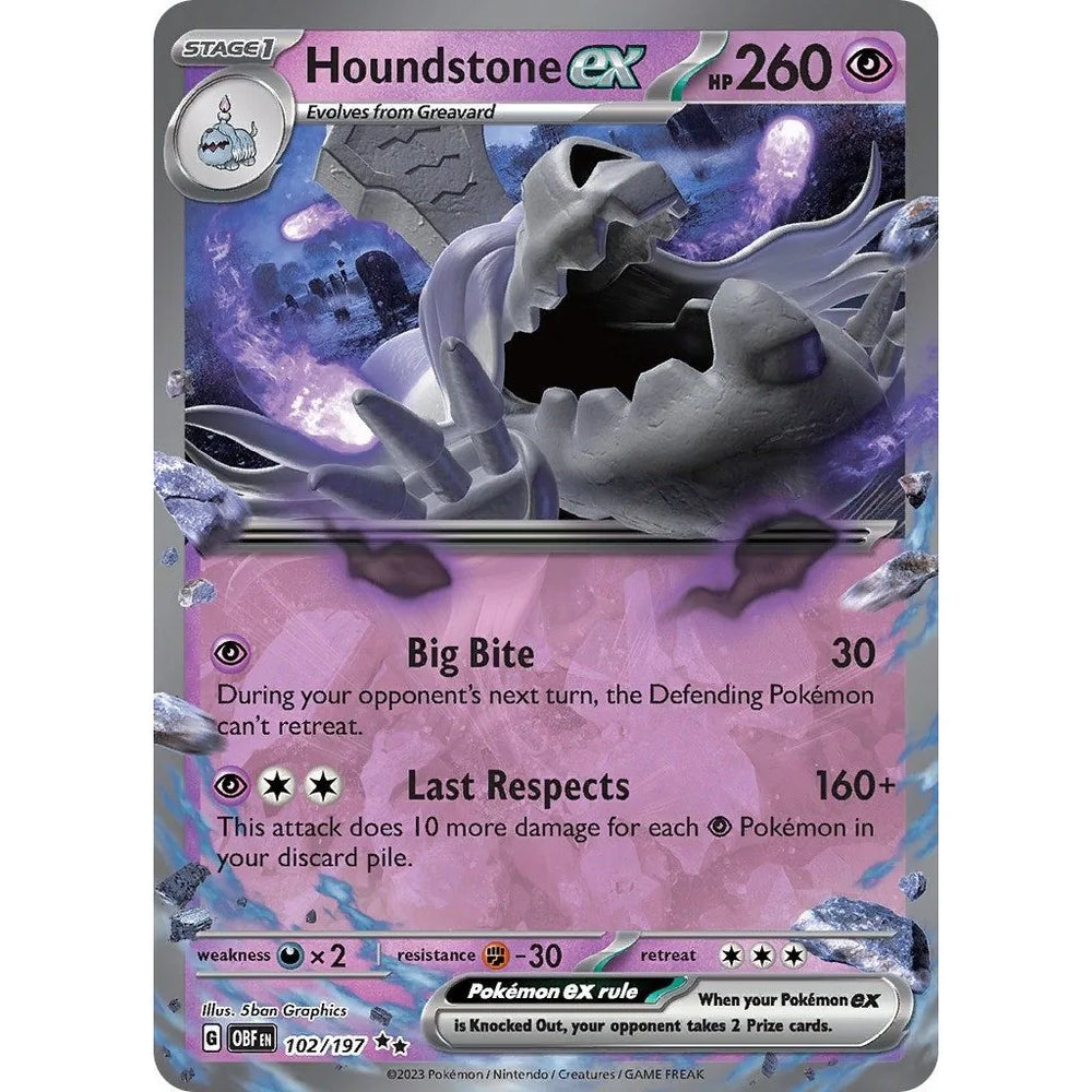Houndstone ex (102/197) (OBF)