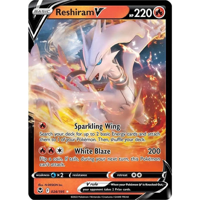 Reshiram V (024/195) (SWSH12)